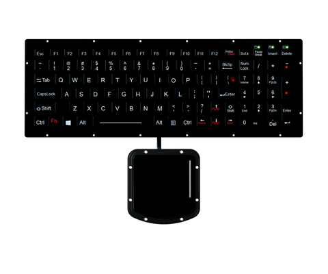 Ultra Thin Ruggedized Keyboard With Sealed Touchpad And Military Grade PCB