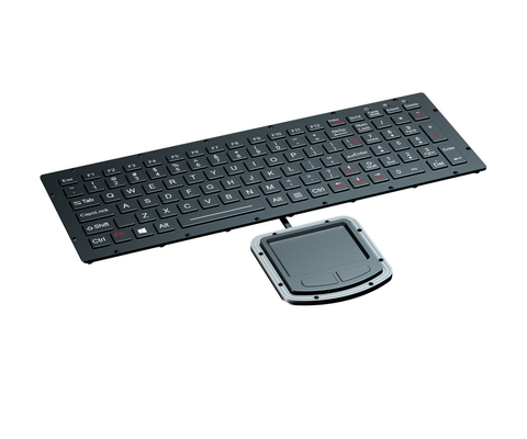 Ultra Thin Ruggedized Keyboard With Sealed Touchpad And Military Grade PCB
