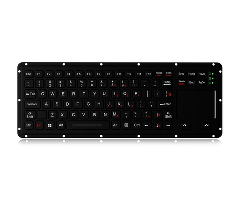 Military Trackball Mouse and Ruggedized Keyboard Combo