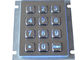 Illuminated 12 Keys Metal Keypad Customized Blue Backlit 4x3 2.0mm Long Stroke