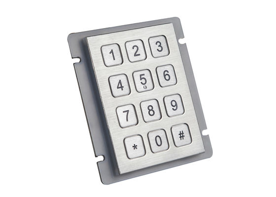 Antibacterial Washable Metal Industrial Keypad 4x4 Atm Machine Keypad