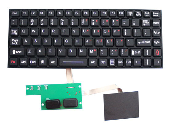 Military Grade USB Rubber EMC Keyboard Wide Temperature Rugged 400DPI