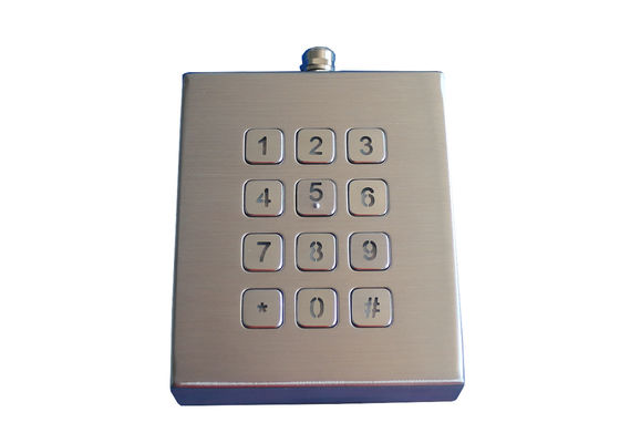 Stroke 0.45mm IP68 Dynamic Desktop Backlit Keypad Vandal Scratch Proof