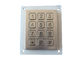 Dot Matrix Metal Numeric Keypad 0.45mm Key Travel IEC 60512-6 Stainless Steel