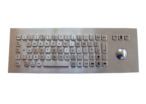 IP67 Waterproof Panel Mount Keyboard Mechanical With 38mm Trackball