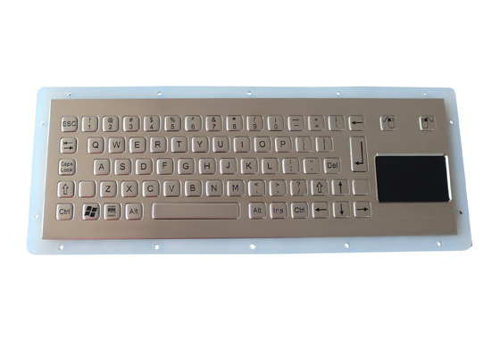 Short Stroke Industrial Keyboard With Touchpad IP67 Dynamic Vandal Proof