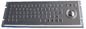 Rear panel mounting mini IP65 metal keyboard with 25mm optical trackball