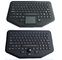Stand Alone Industrial Illuminated Keyboard With Trackball Black Color