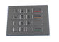 OEM / ODM Vandal Proof Panel Mount Metal Keypad With 16 Button  RS232 , RS485 Available