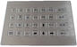 28 keys waterproof stainless steel metal numeric keypad for self - service machine
