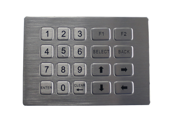 20 Keys Metal Numeric Keypad Panel Mount Industrial Keyboard Vandal Proof For Kiosk