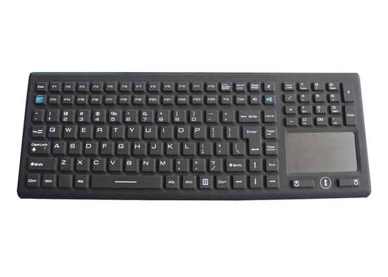 Rubber Silicone Industrial Keyboard 124 Keys Medical Washable Desktop Keyboard