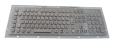 Panel Mount 111 Keys Dust Proof Keyboard Stainless Steel For Outdoor Kiosk