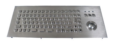 MINI 81 keys panel mount Industrial Keyboard With Trackball for information kiosk