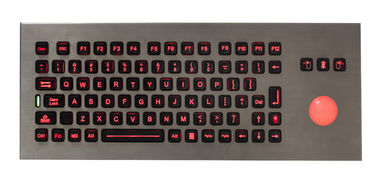 Waterproof  Stand alone movable Industrial Keyboard With Trackball for Army , Navy
