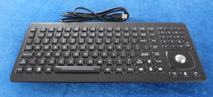 24 Function Keys Black Panel Mount Ruggedized Keyboard With 25mm ...